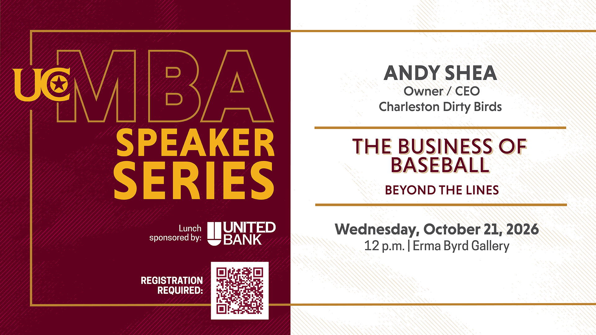 MBA Speaker Series - The Business of Baseball