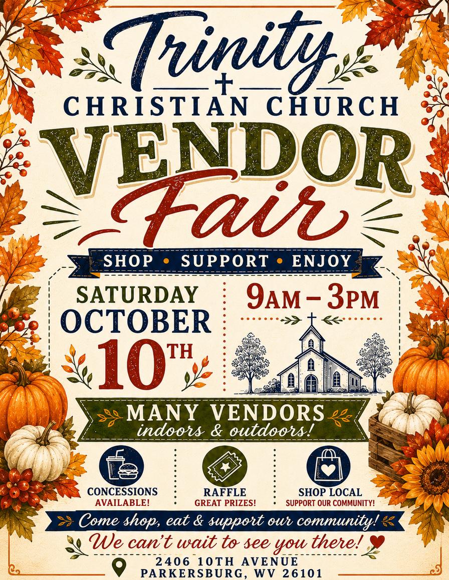 Trinity Christian Church Fall Vendor Fair